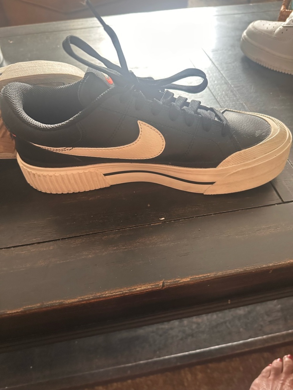 Nike Black Womens court legacy sneakers size 8.5 European 40